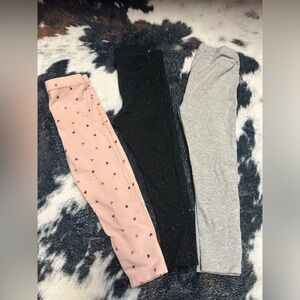 Cat & Jack Pink and Black Leggings Set